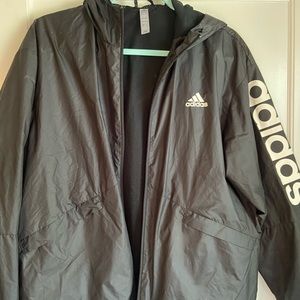Adidas black jacket size small. Great condition.